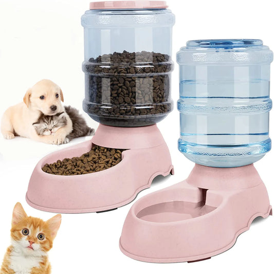 Automatic Water Dispenser Large Capacity Pet Feeder Small Dog Food Bowl  Cat Feeder Drinking Bowl Pet Feeding Drinker Water Bowl